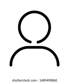 people icon, simple design, editable vector