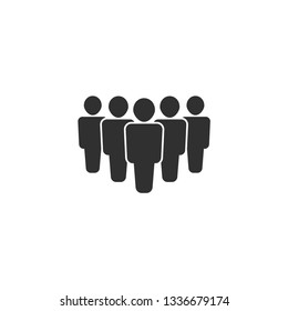 People icon in simple design. Vector illustration.