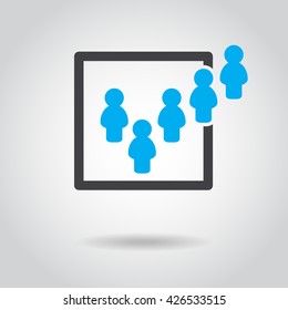 people icon, simple design people icon you can use people icon in various forms , Concept Idea people vote, vector EPS 10
