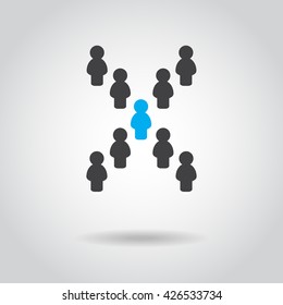 people icon, simple design people icon you can use people icon in various forms , Concept Idea people vote, vector EPS 10