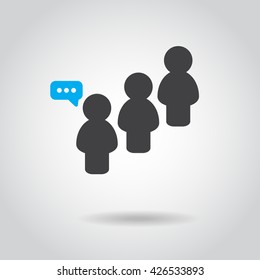 people icon, simple design people icon you can use people icon in various forms, vector EPS 10