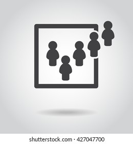 people icon, simple design people icon you can use people icon in various forms , Concept Idea people vote, vector EPS 10