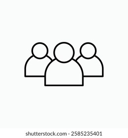 people icon. simple vector icon