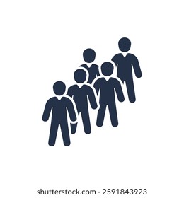 People icon. Solid glyph series icon