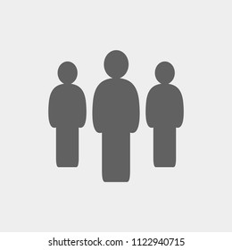 people icon. stock vector illustration flat design style.