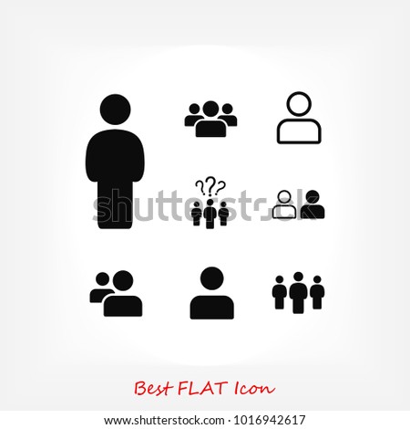 People Icon Stock Vector Illustration Flat Stock Vector Royalty