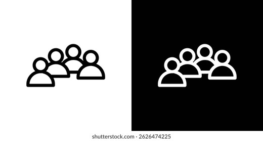 modelo de símbolo de ícone de pessoas para design gráfico e web