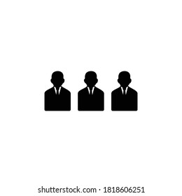 people icon, people team icon vector symbol illustration