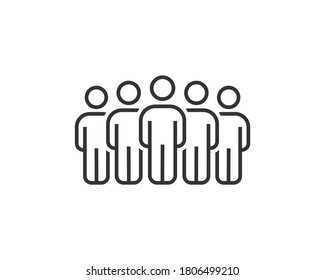 Vector de trabajo de equipo de iconos de personas