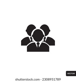 People icon, teamwork, staff vector icon