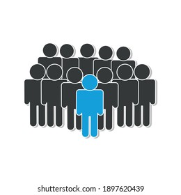 People Icon. Teamwork. Team Icons.Persons Icon. Vector Illustration
