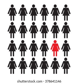 people icon think different Illustration design
