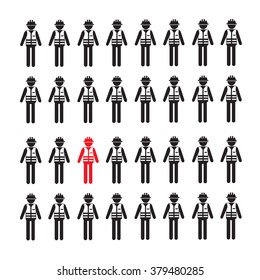 people icon think different Illustration design