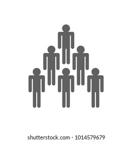 People icon in trendy flat style isolated on white background. Symbol for your web site design, logo, app, UI. Vector illustration, EPS