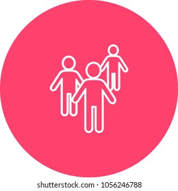 People Icon in trendy flat style isolated. Crowd sign. Persons symbol for your web site design, logo, app, UI. Vector illustration, EPS10.