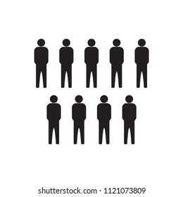 People Icon in trendy flat style 