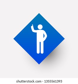 People icon in trendy flat style isolated on background. People icon page symbol for your web site design People icon logo, app, UI , on white background Vector.