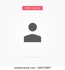People Icon in trendy flat style