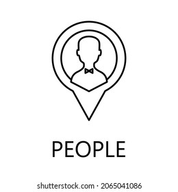 People icon. Trendy flat vector People icon on white background, vector illustration can be use for web and mobile