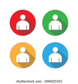 People Icon. User sign icon. Vector illustration, flat design.