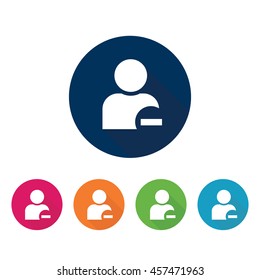 People icon vector. Colorful user sign. 