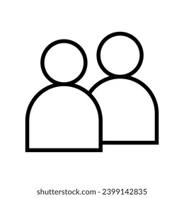 People icon vector design sign