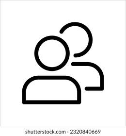 Menschen symbolisieren Vektordesign-Vorlagenillustration im trendigen flattigen Stil auf weißem Hintergrund. EPS10