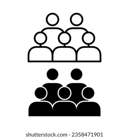 Menschen Symbol Vektordesign-Vorlagengrafik in trendigem, flachen Stil, passend zu Ihrem Design Web