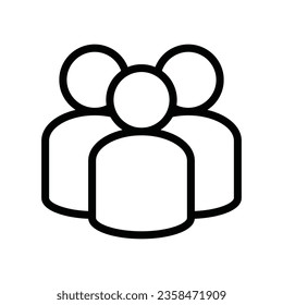 People icon vector design template illustration in trendy flat style suitable your design web