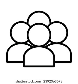 People icon vector design template illustration in trendy flat style suitable your design web