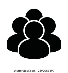 Ilustración de diseño de vectores de iconos de personas en estilo plano moderno adecuado para su web de diseño