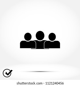 people icon, Vector EPS 10 illustration style