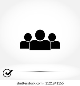 people icon, Vector EPS 10 illustration style