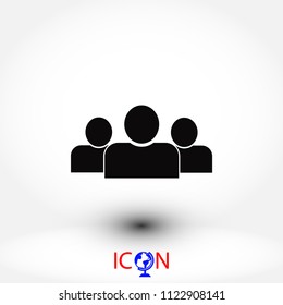 people icon, Vector EPS 10 illustration style