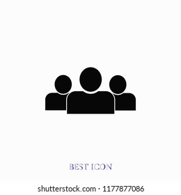 people icon, Vector EPS 10 illustration style