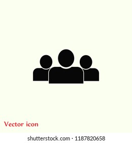 people icon, Vector EPS 10 illustration style