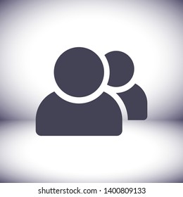 people icon. Vector Eps 10. Lorem Ipsum Flat Design 