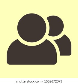people icon. Vector Eps 10. Lorem Ipsum Flat Design