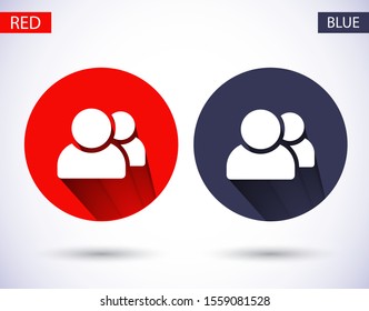 people icon. Vector Eps 10. Lorem Ipsum Flat Design