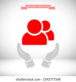 people icon. Vector Eps 10. Lorem Ipsum Flat Design
