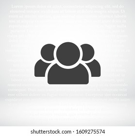 People Icon. Vector Eps 10. Lorem Ipsum Flat Design