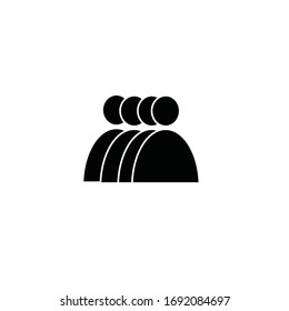 icono de personas. Vector Eps 10. Diseño plano Lorem Ipsum