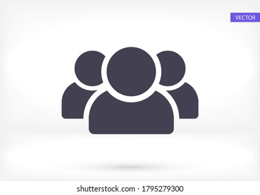 people icon. Vector Eps 10. Lorem Ipsum Flat Design 