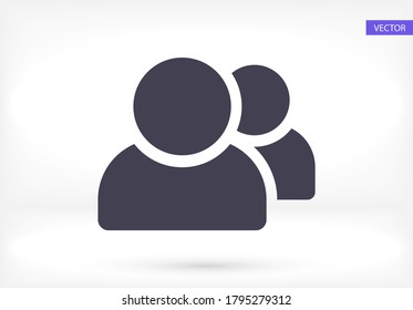Menschen Symbol. Vektorgrafik-EPS10. Lorem Ipsum-Flachdesign 