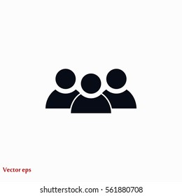 People Icon, Vector EPS 10 Illustration Style