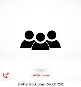 people icon, Vector EPS 10 illustration style