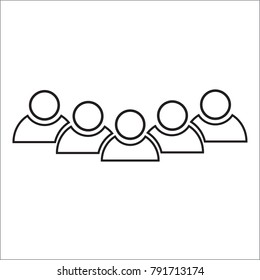 people icon, Vector EPS 10 illustration style