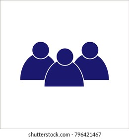 People icon, Vector EPS 10 illustration style.