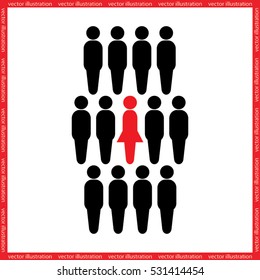 People icon vector eps10.