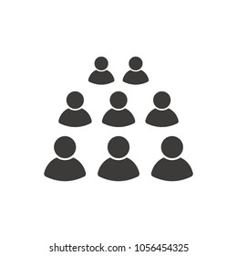 People icon, vector, flat design